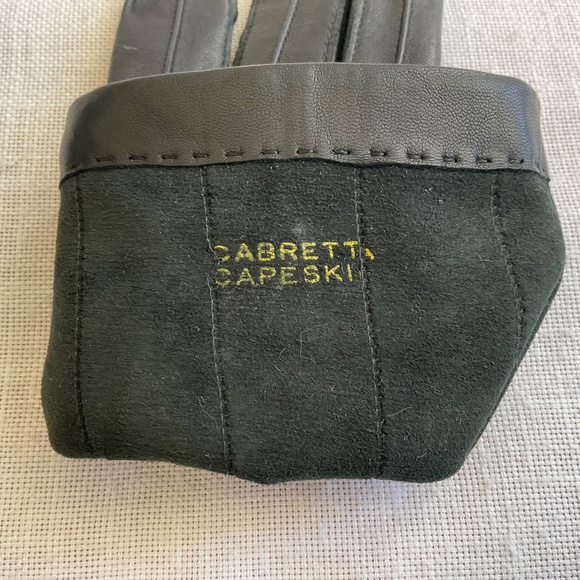 •NEW Men’s Black Cabretta Leather Gloves Size L NWOT - Picture 4 of 13
